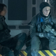 Ellora Torchia and Claudia Black done up in military sci-fi gear in the Nevers finale.